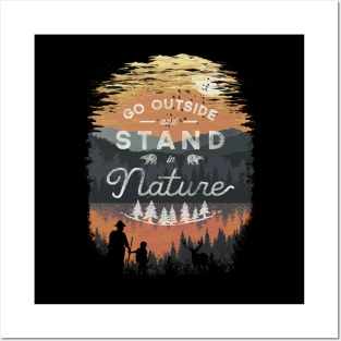 Go Outside and Stand in Nature Posters and Art